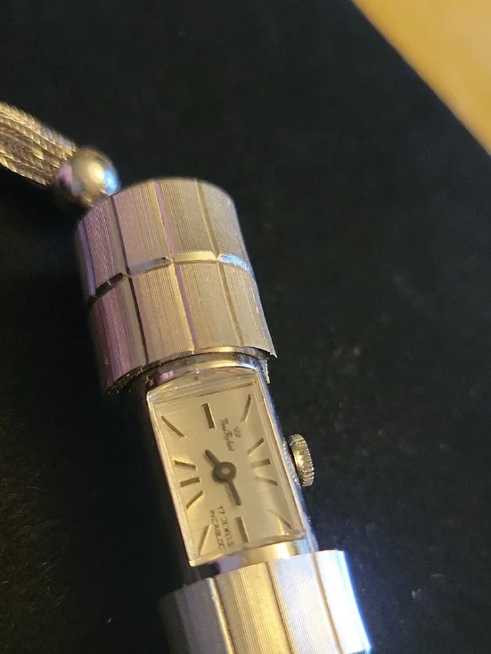 1960's Sliding Pendant Watch Rene Rochard RARE - Picture 6 of 12